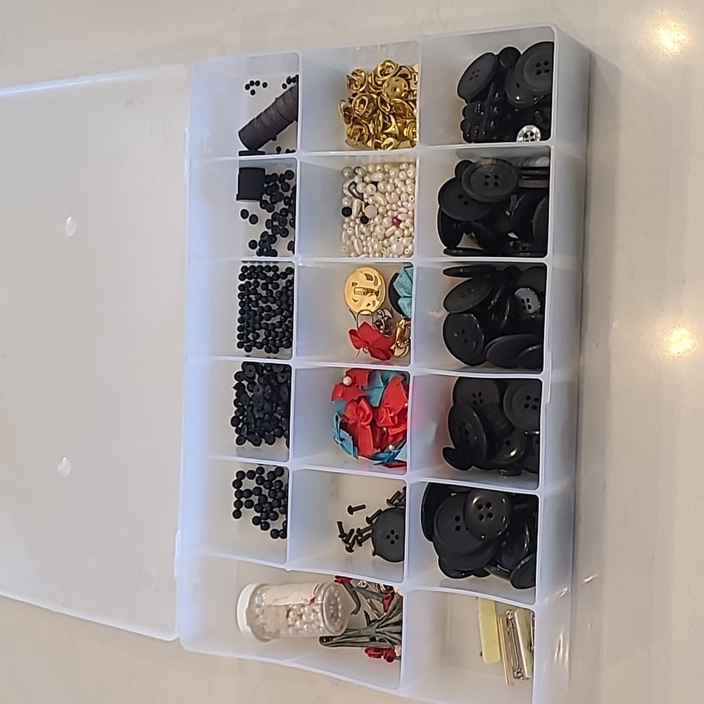 Craft box and random craft beads included